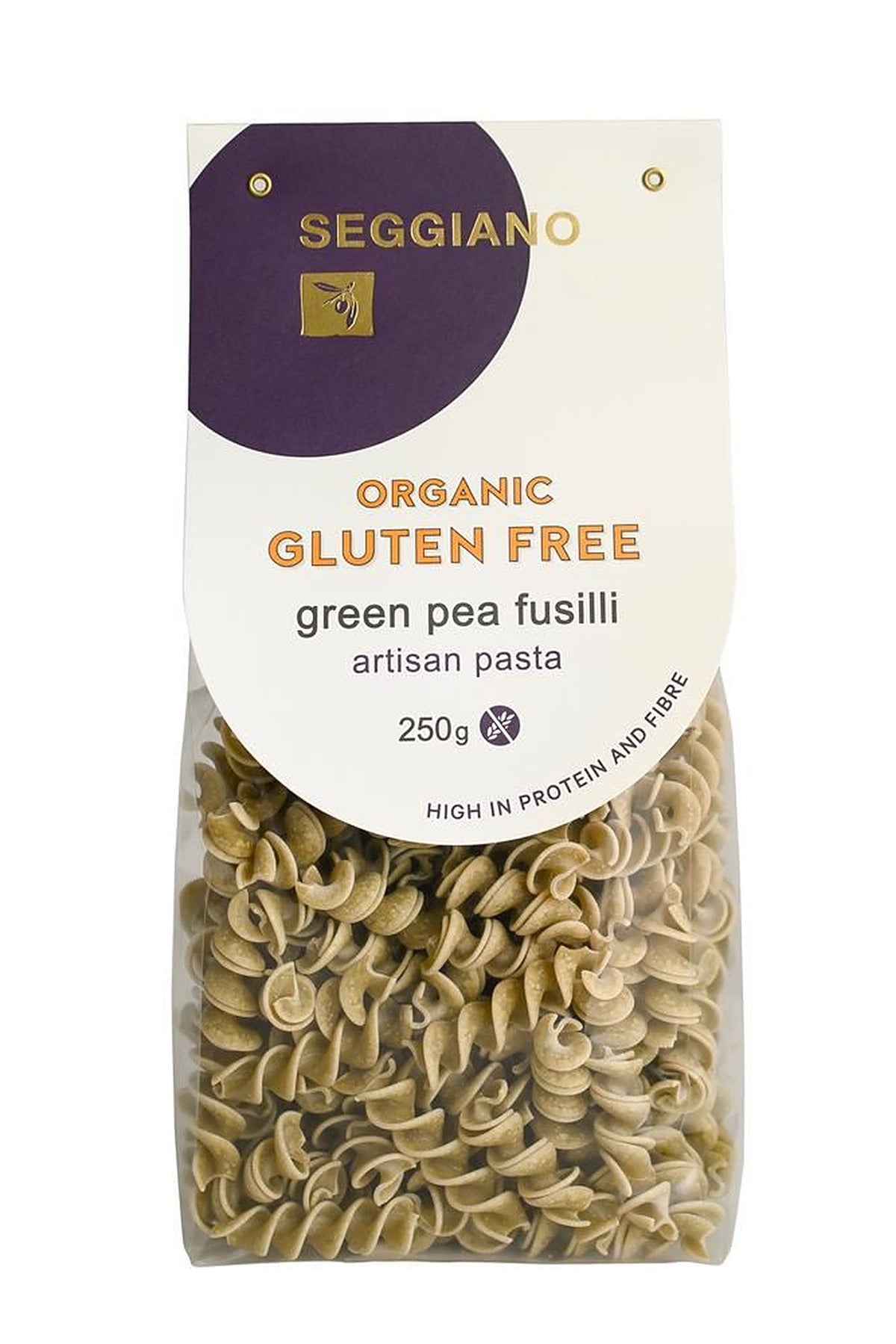 Seggiano Organic Gluten Free Green Pea Fusilli 250g