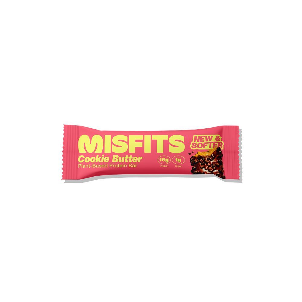 Misfits Health Plant-Based Cookie Butter Protein Bar 50g - 15 Pack
