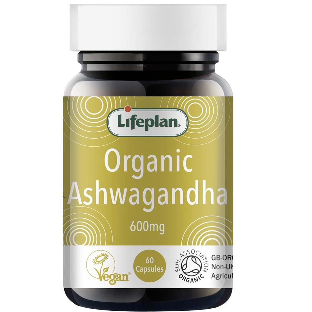 Lifeplan Organic Ashwagandha Capsules 600mg 60 Capsules