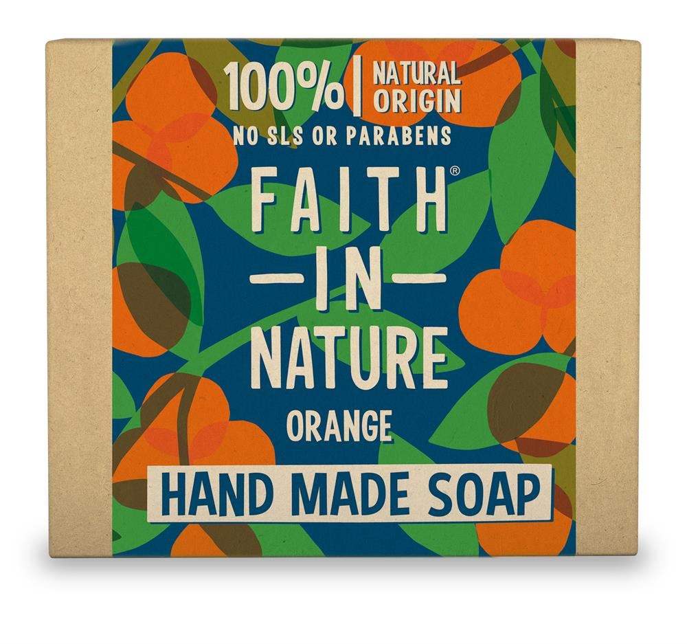 Faith in Nature Orange Pure Vegetable Soap 100g