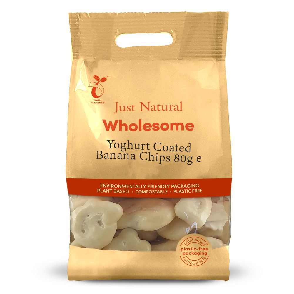 Just Natural Wholesome Yoghurt Coated Banana Chips 80g