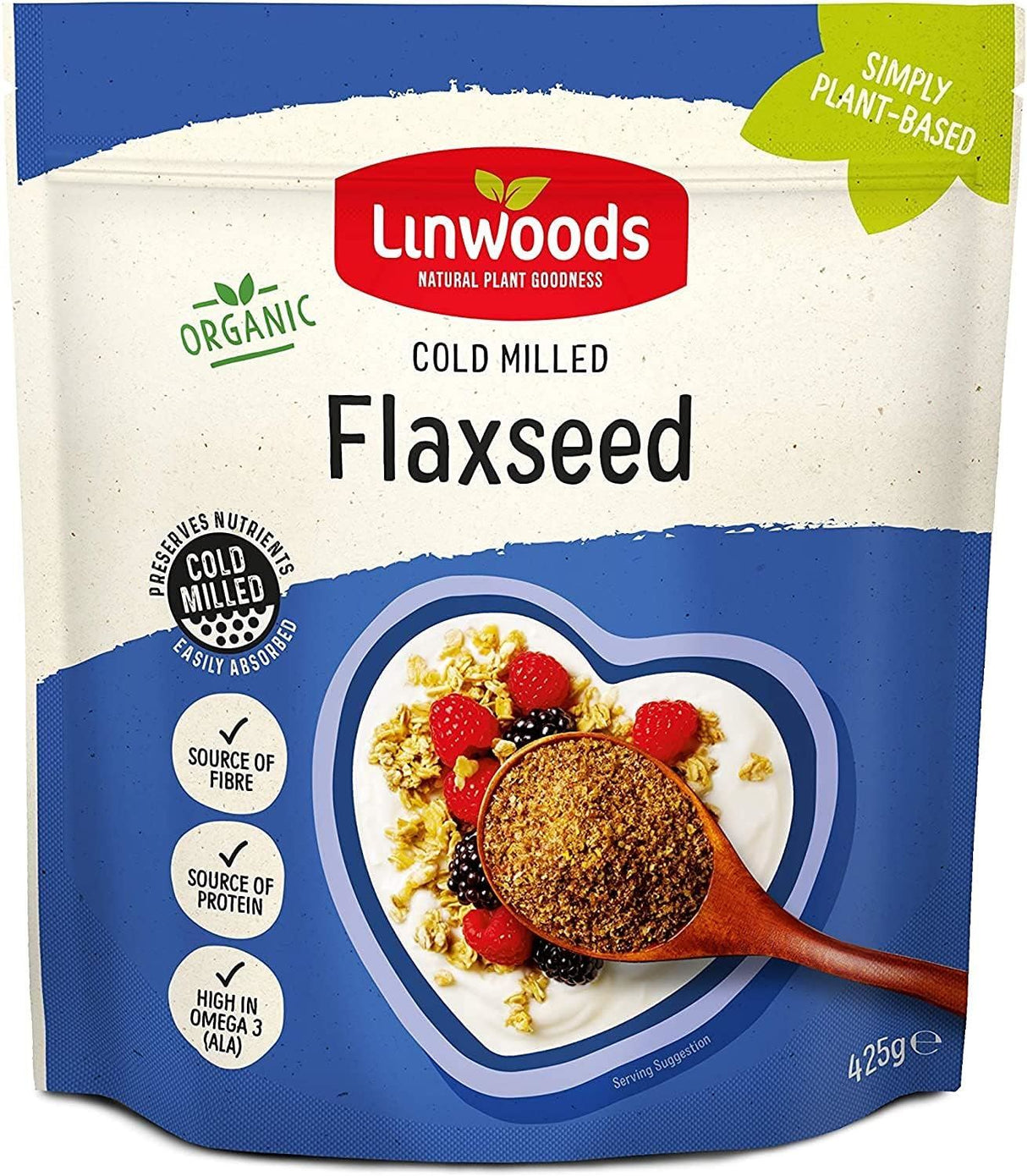 Linwoods Organic Cold Milled Flaxseed 425g