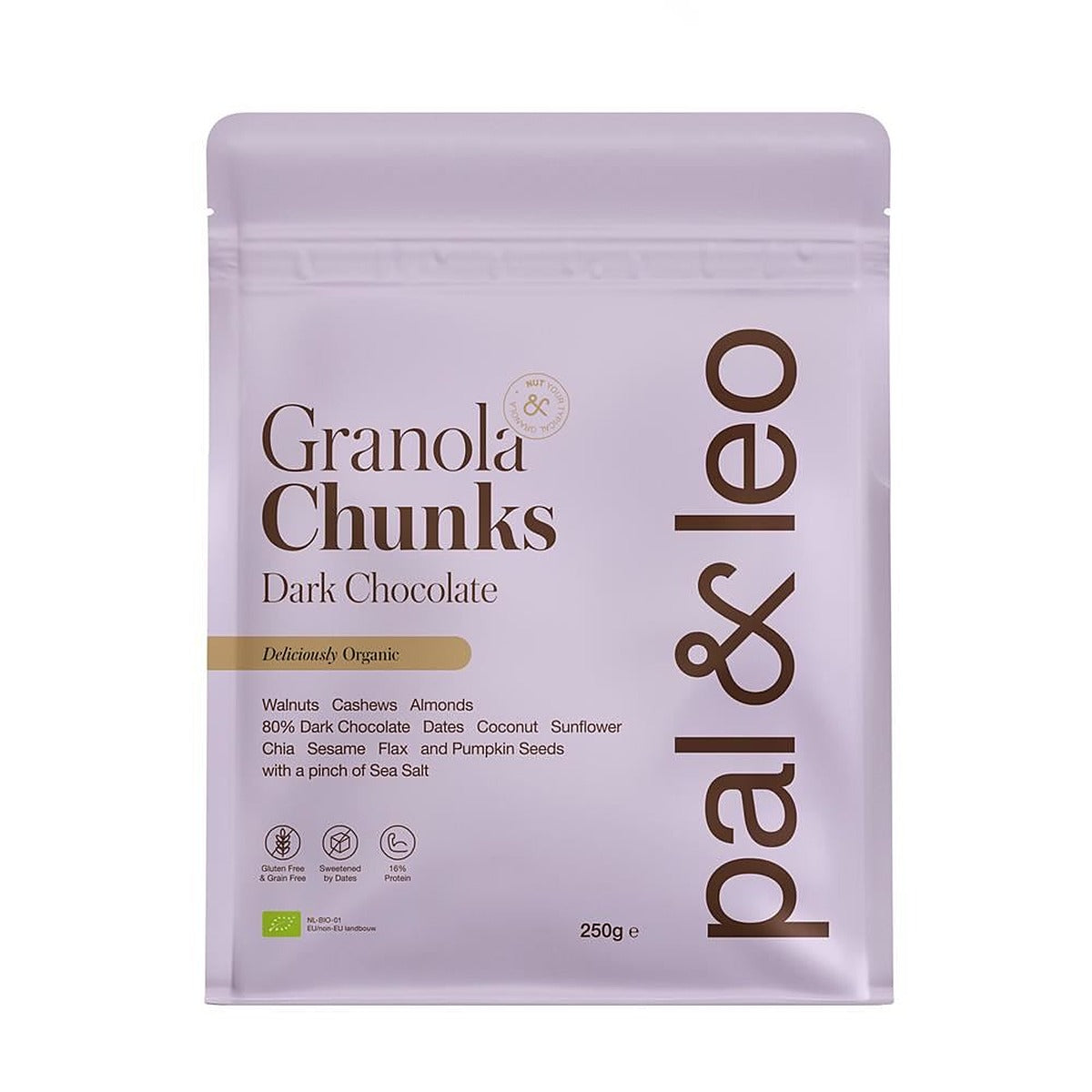 Pal & Leo Organic Granola Chunks Choco 250g - 5 Pack