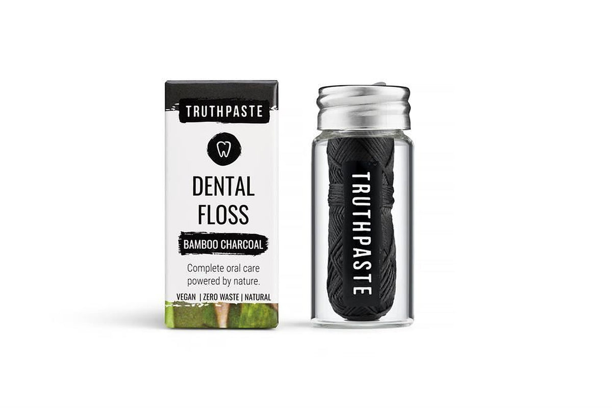 Truthpaste Bamboo Charcoal Floss (Unflavoured) 3g