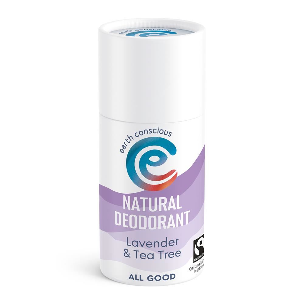 Earth Conscious Natural Deodorant Stick Lavender & Tea Tree 60g ...