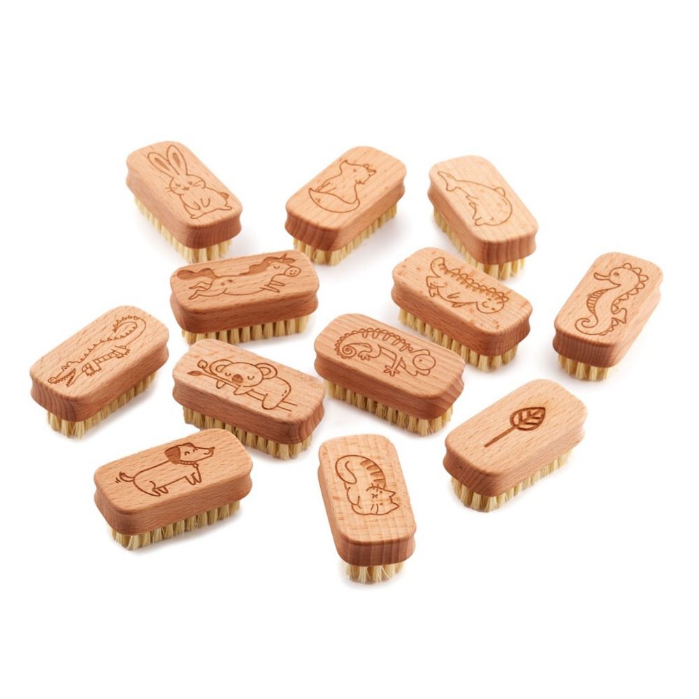 Ecoliving Chidlren Natural Vegan nail Brush (FSC 100%) 12 units