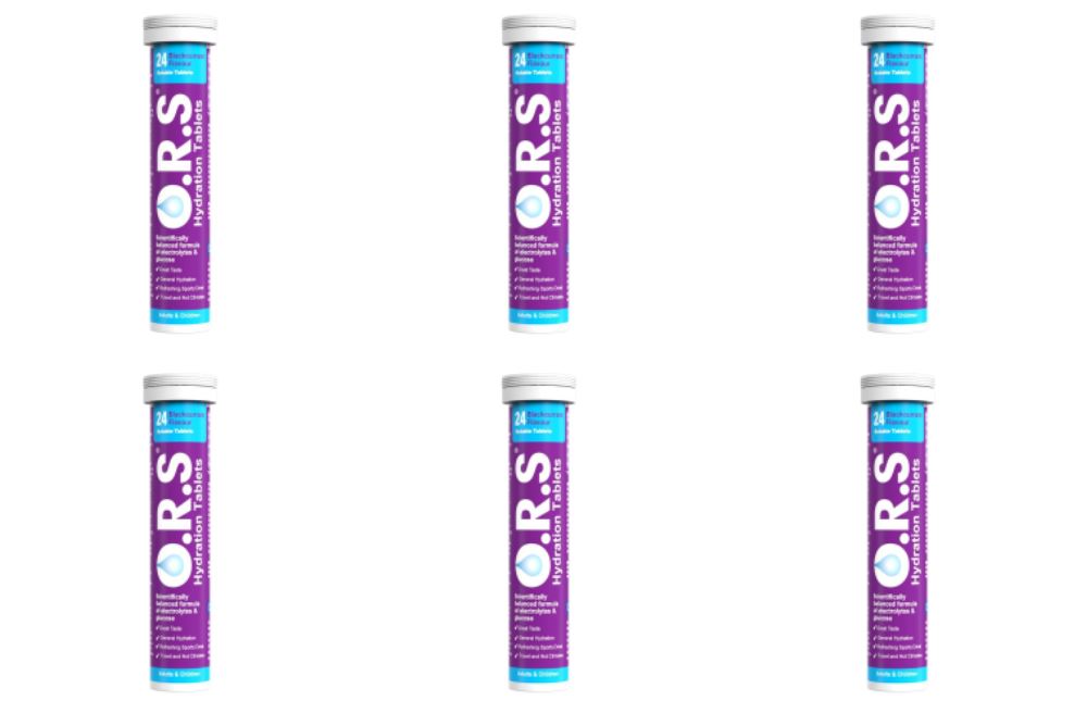 ORS Oral Hydration Salts Blackcurrant Flavour - 24 Tablets