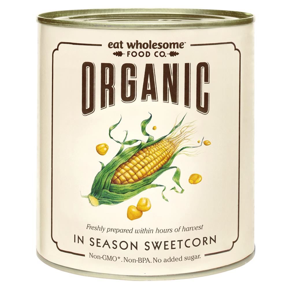 Eat Wholesome Organic In Season Sweetcorn 340g