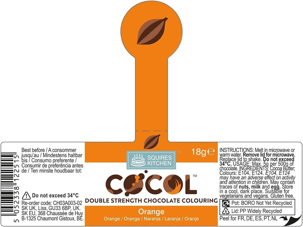 Squires Kitchen COCOL Extra Strength Colouring Paint for Chocolate 18g - All Shades - image 14