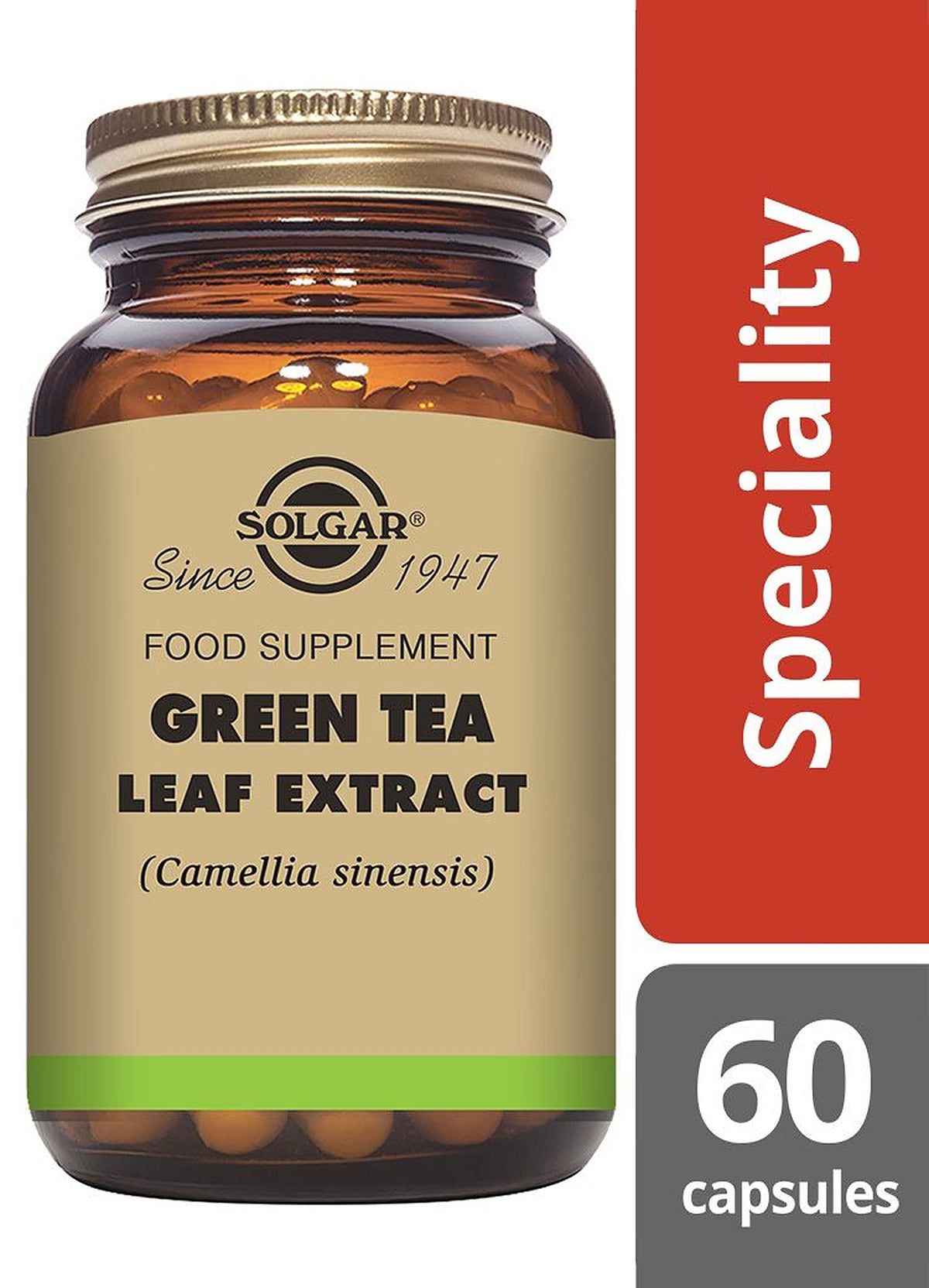 Solgar Green Tea Leaf Extract - 60 Vegicaps - image 2