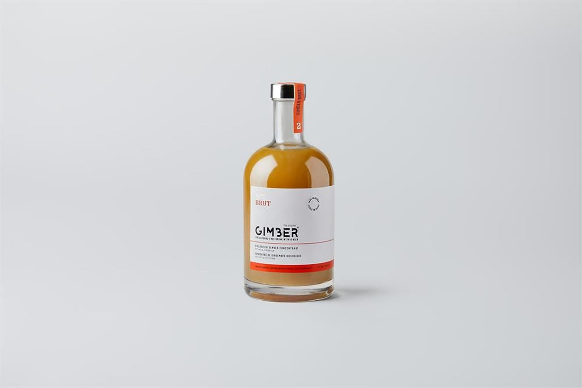 Gimber Organic No2 Brut Extra Strong Ginger Alcohol Free Drink 700ml