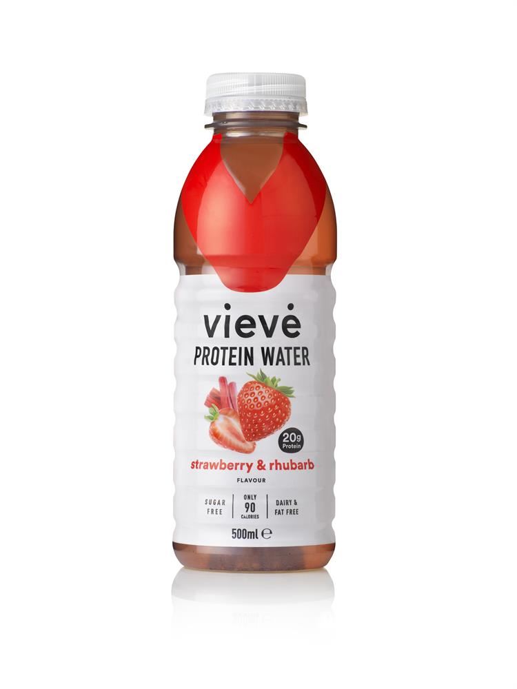 Vieve Protein Water Drink - Strawberry & Rhubarb 500ml
