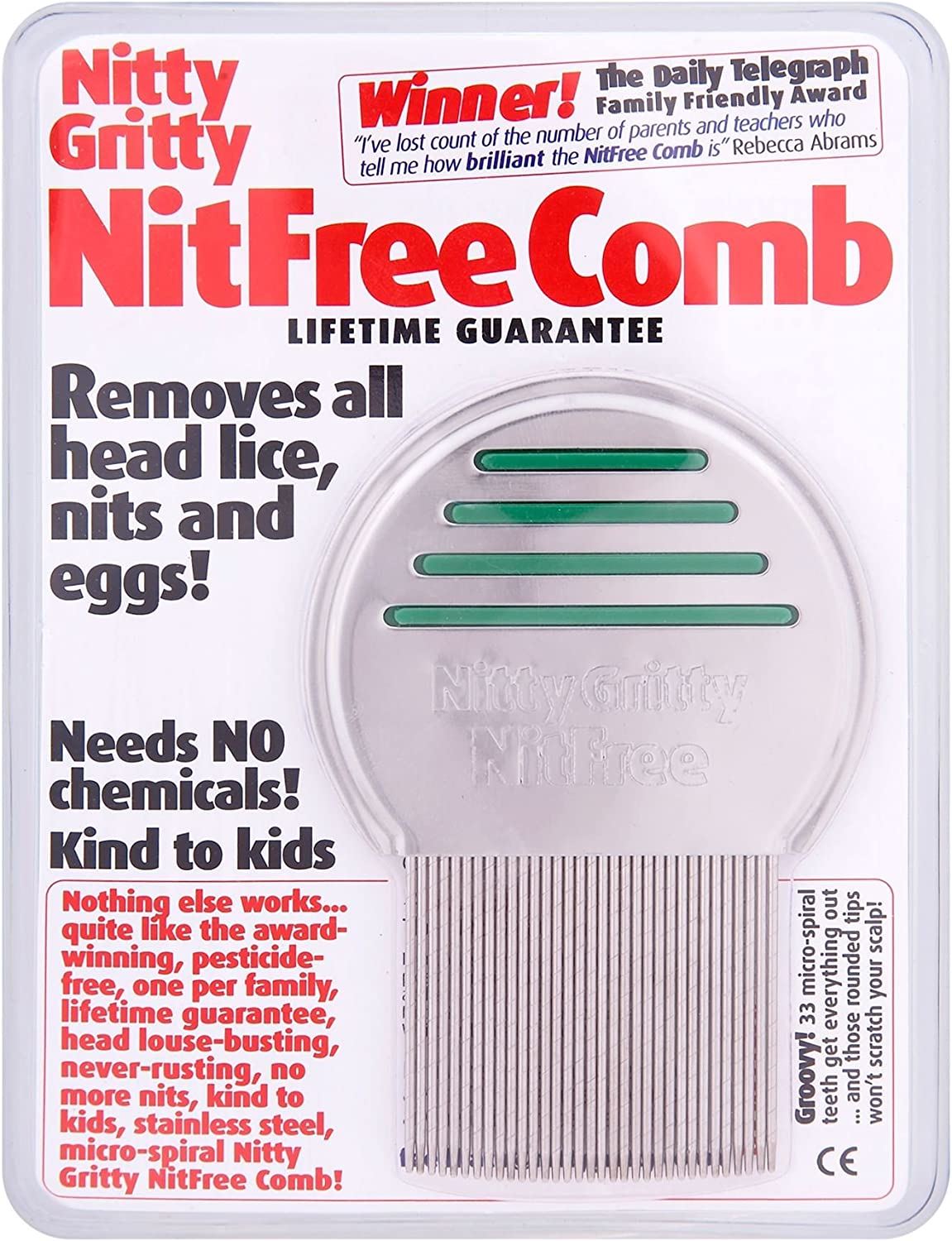 Nitty Gritty NitFree Comb - Pack of 1