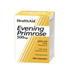 HealthAid Evening Primrose Oil 500mg + Vitamin E 180 Capsules