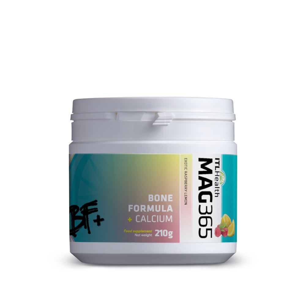 Mag365 Magnesium Supplement Calcium Raspberry Lemon 210g