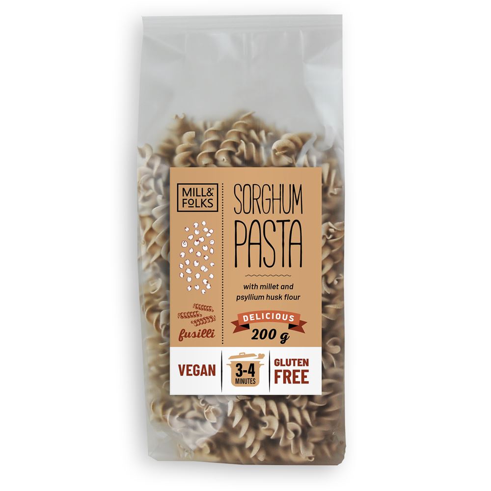 Mill & Folks rghum pasta fusilli 200g Vegan Gluten free