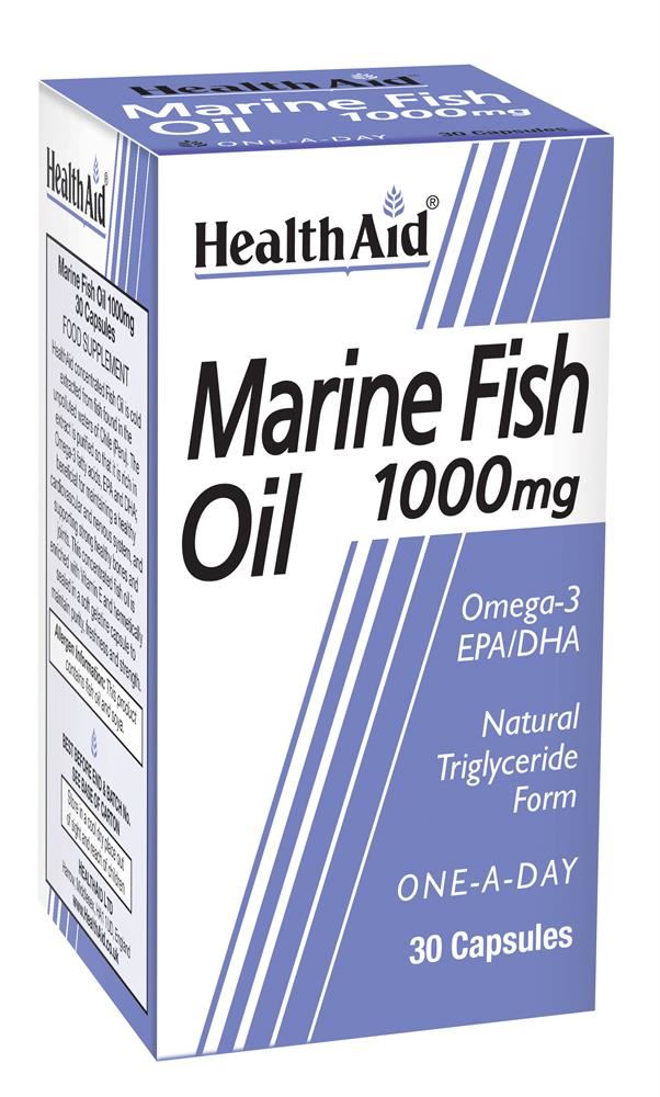 HealthAid Marine Fish Oil 1000mg 30 Capsules