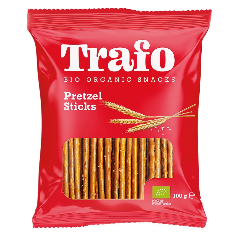 Trafo Organic Pretzel Sticks 100g - 12 Pack