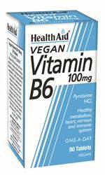 HealthAid Vitamin B6 (Pyridoxine HCl) 100mg 90 Tablets