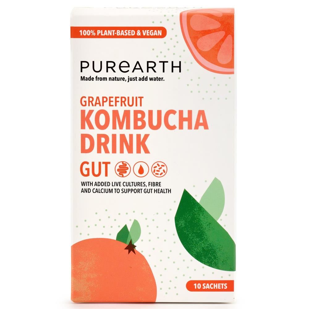 Purearth Gut Kombucha Drink Powder 10x5g sachets