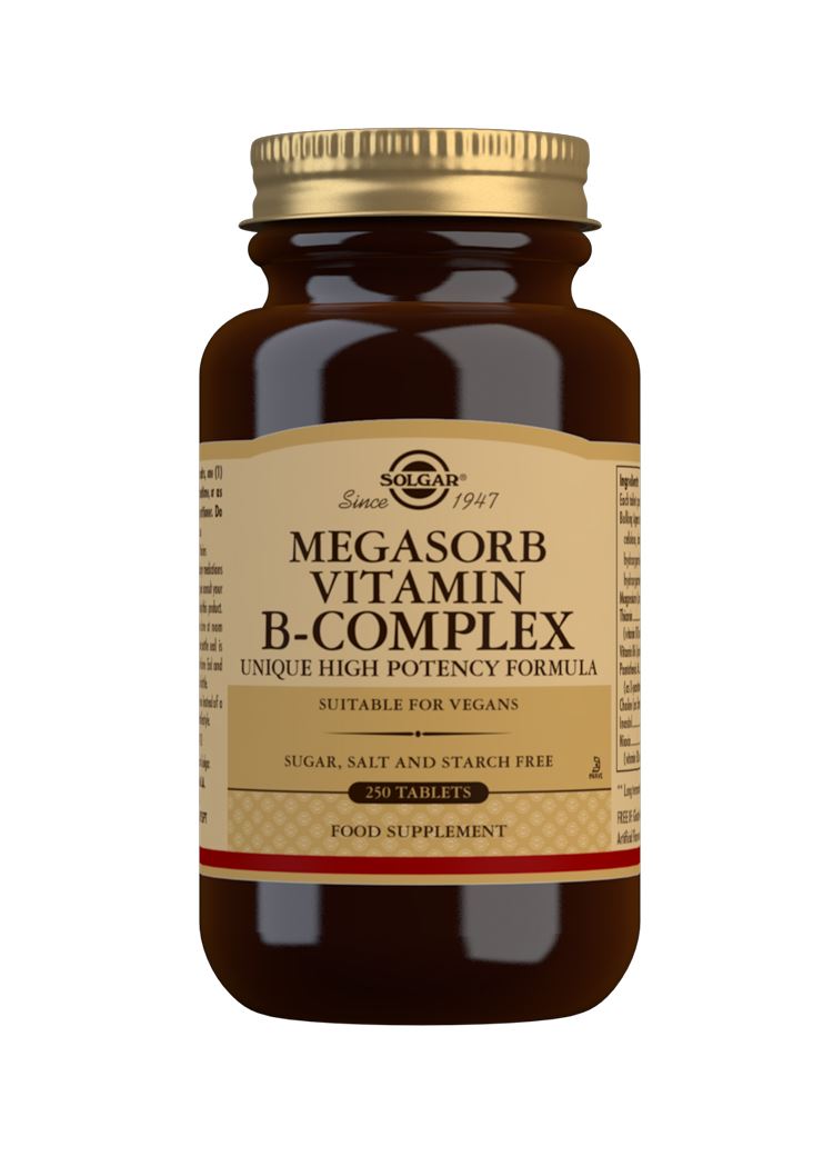Solgar Megasorb Vitamin B-Complex High Potency - 250 Tablets