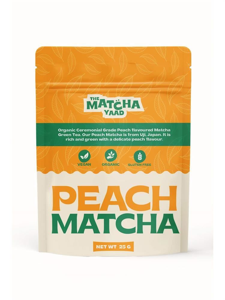 The Matcha Yaad Organic Ceremonial Peach Matcha 25g - 10 Pack