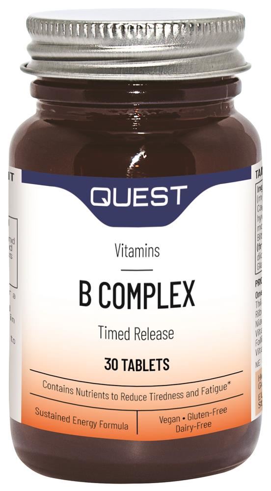 Quest B Complex(Timed Release) 30 Tablets
