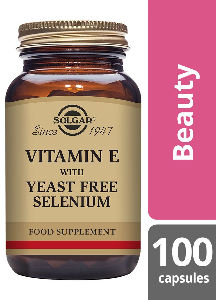 Solgar Vitamin E with Yeast Free Selenium - 100 Vegicaps