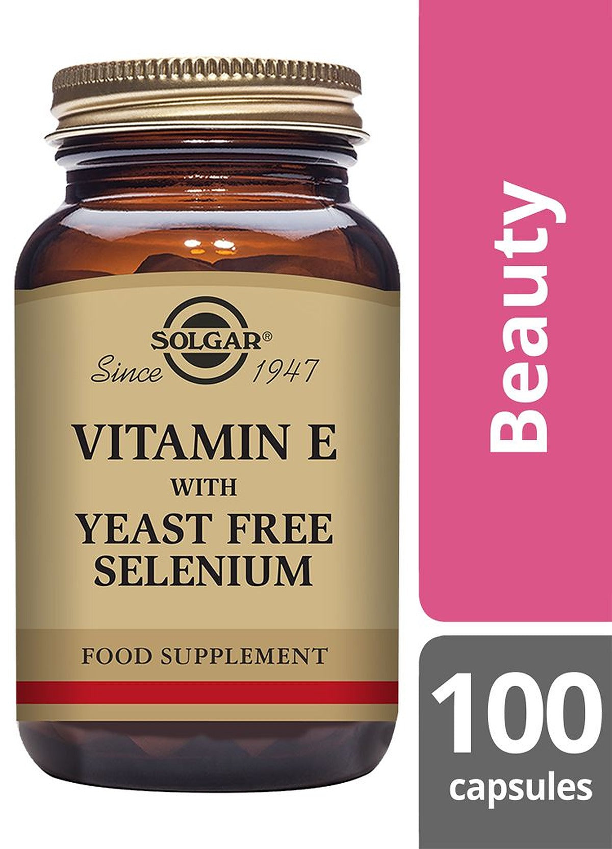 Solgar Vitamin E with Yeast Free Selenium - 100 Vegicaps - image 2