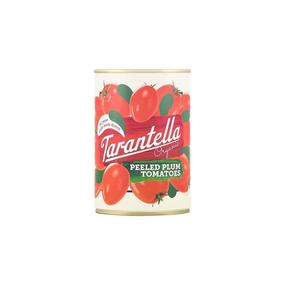 Tarantella Organic Peeled Plum Tomatoes 400g - 6 Pack