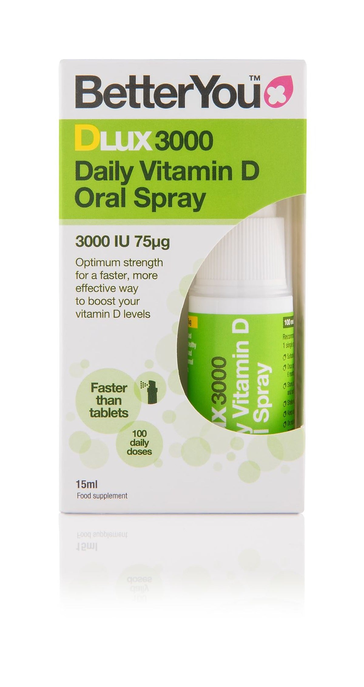 BetterYou DLux 3000 Vitamin D Daily Oral Spray - 15ml - image 3