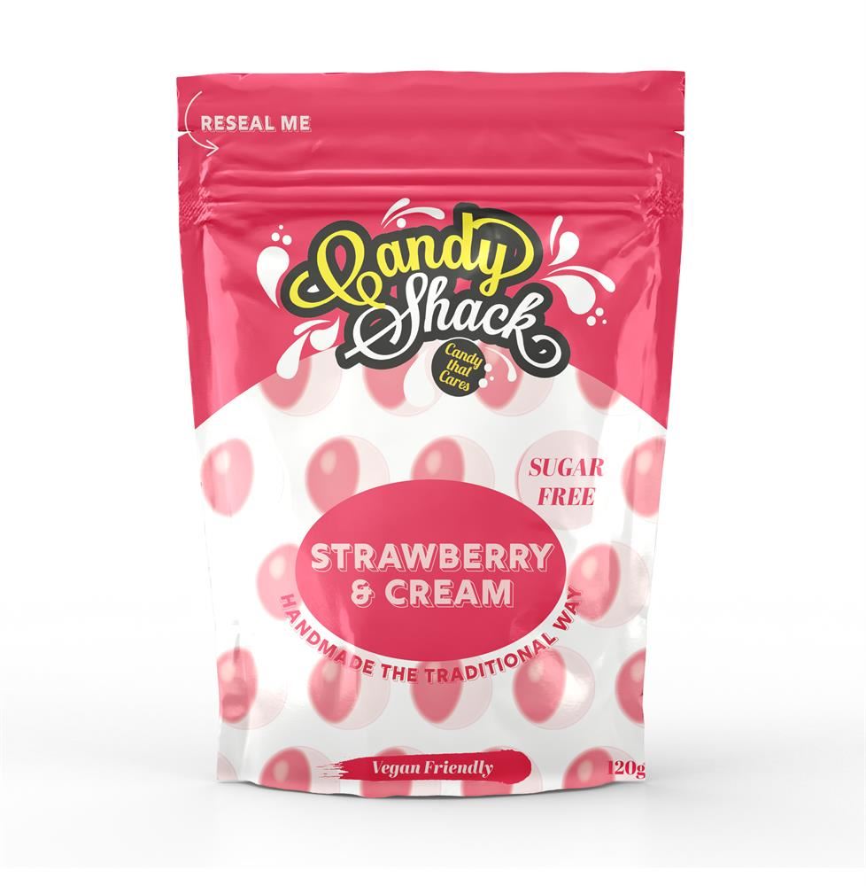 Candy Shack Sugar Free Strawberries & Cream Sweets 120g