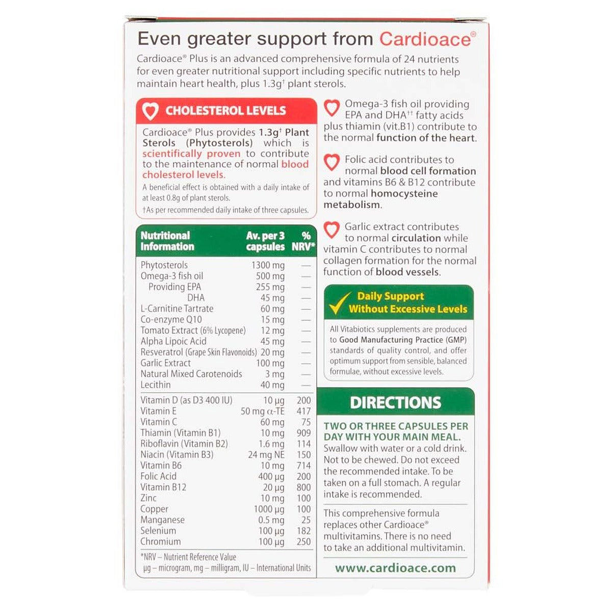 Vitabiotics Cardioace Plus - 60 Capsules - image 4