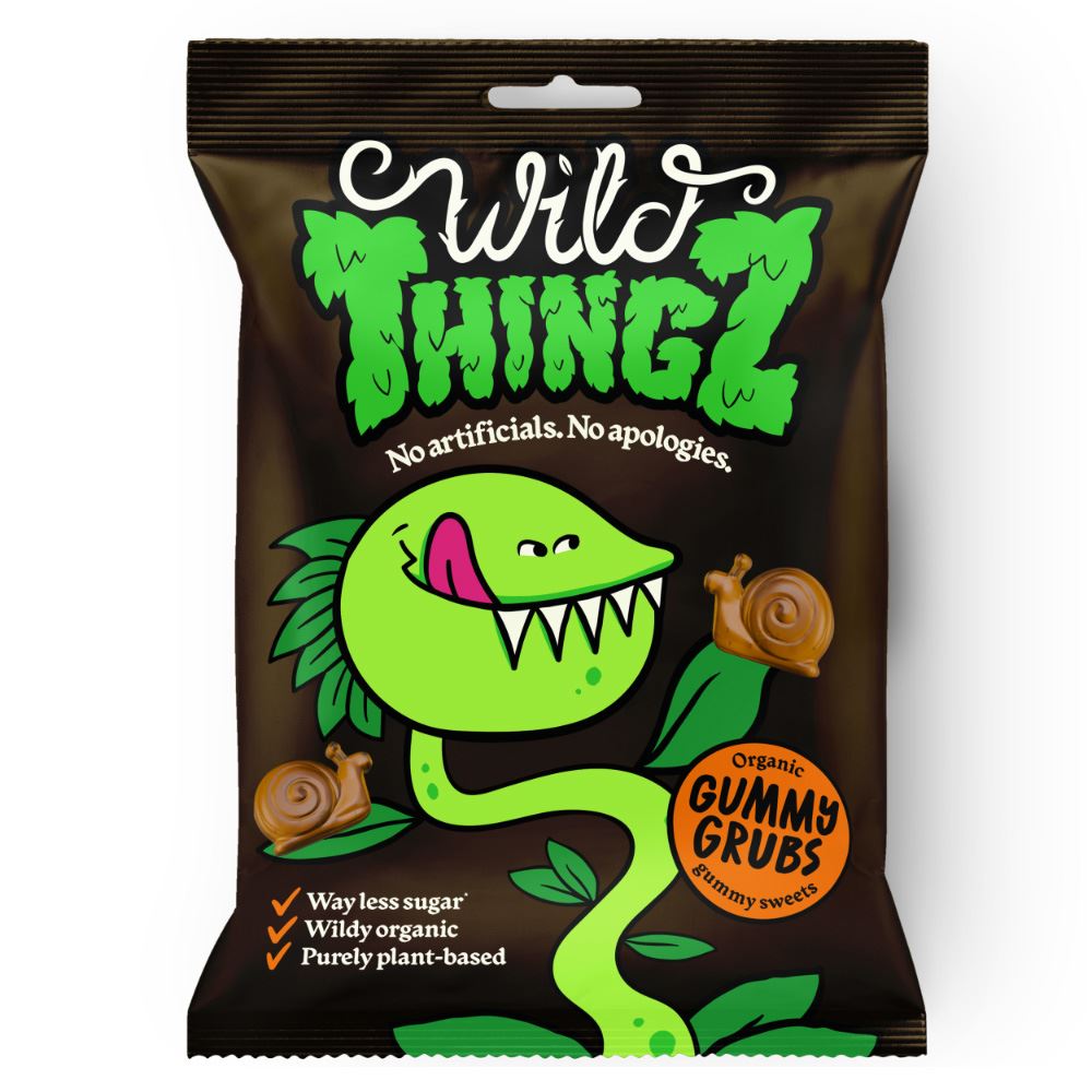 Wild Thingz Organic & Vegan Sweets Gummy Grubs 130g