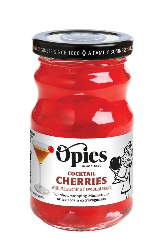 Opies Cocktail Cherries 225g - 6 Pack