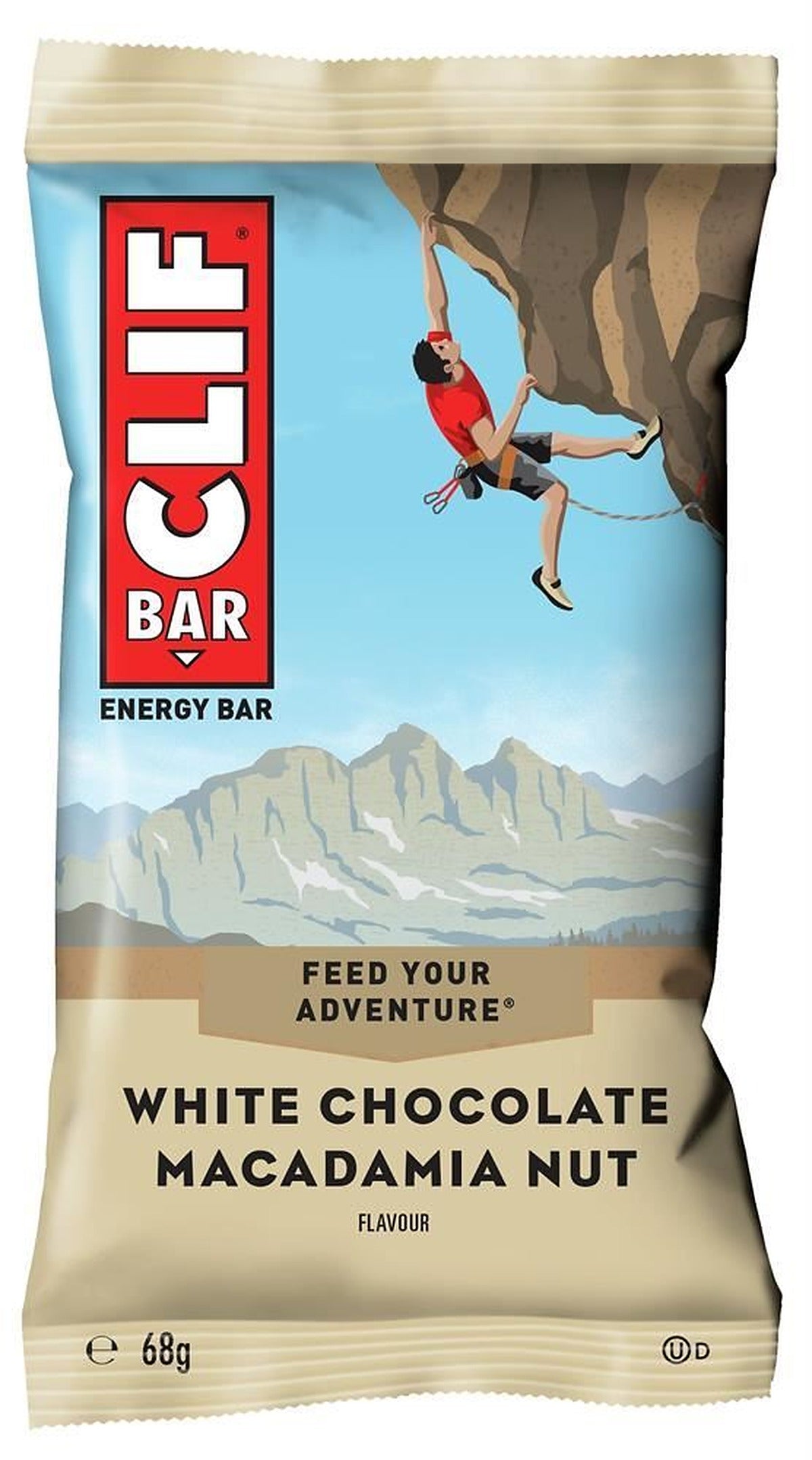 Clif Bar White Choc Macadamia Bar 68g - 12 Pack