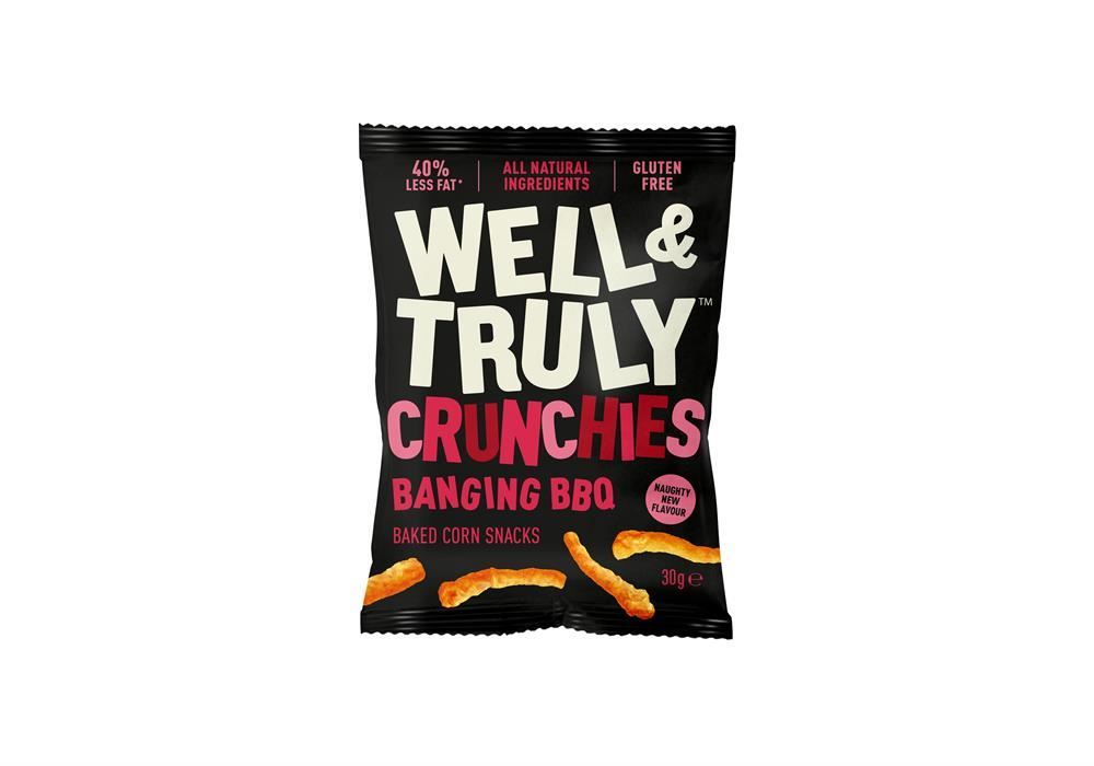 Well and Truly Banging BBQ Crunchies Snack 30g - 10 Pack