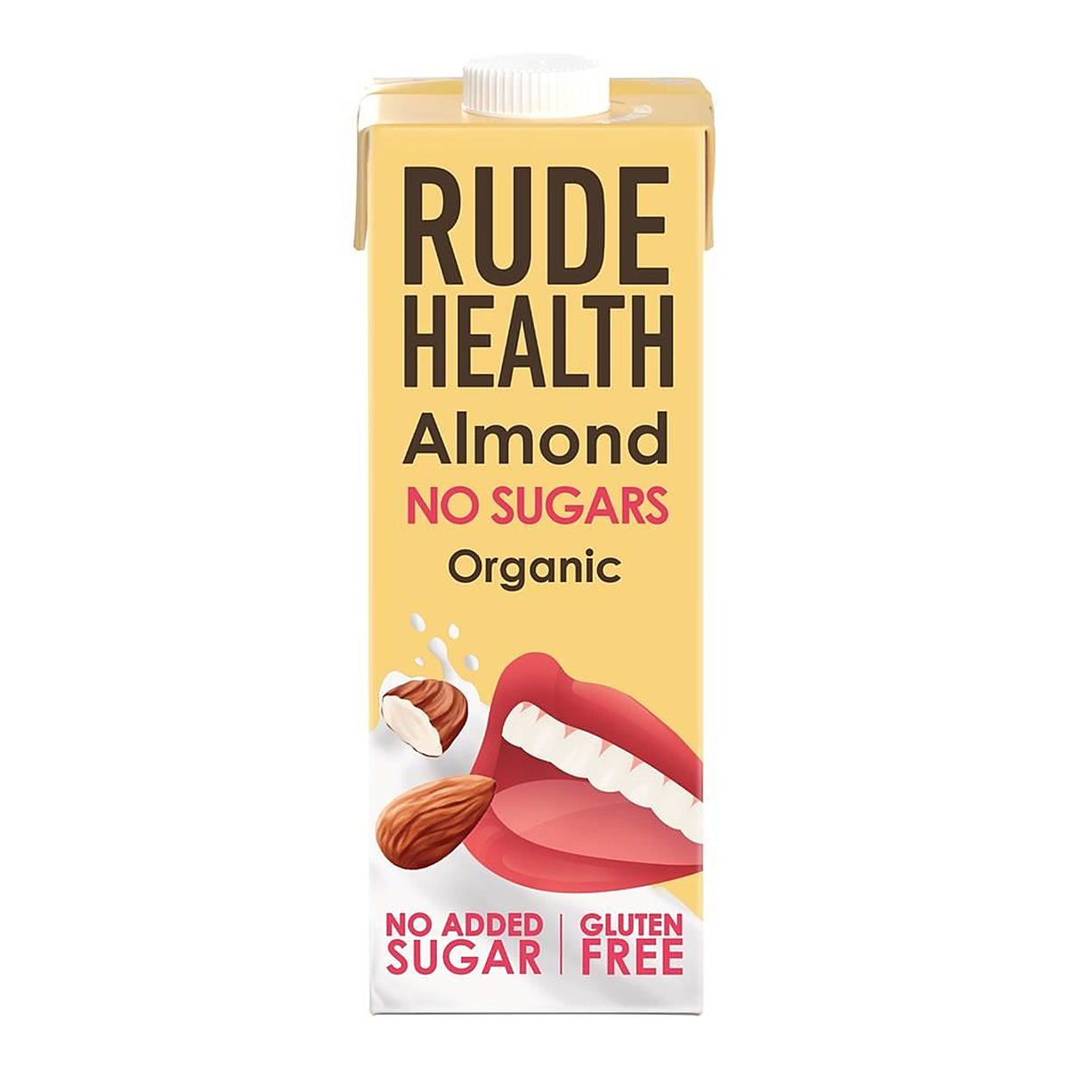 Rude Health Almond No Sugars Organic Gluten Free 1L