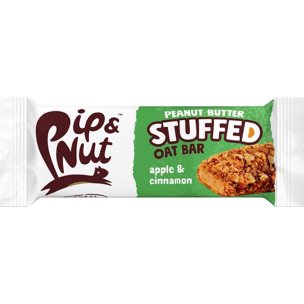 Pip and Nut Peanut Butter Stuffed Oat Bar - Apple & Cinnamon 48g - 15 Pack