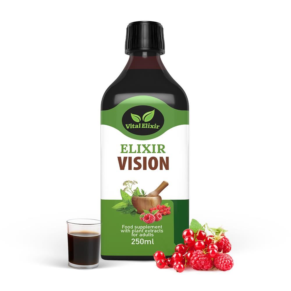 Vital Elixir Vision Herbal Supplement 250ml