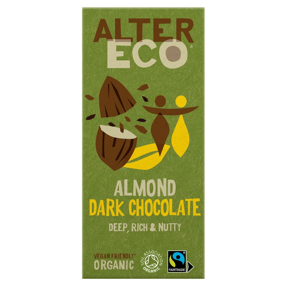 AlterEco Organic Dark Chocolate with Almond 100g