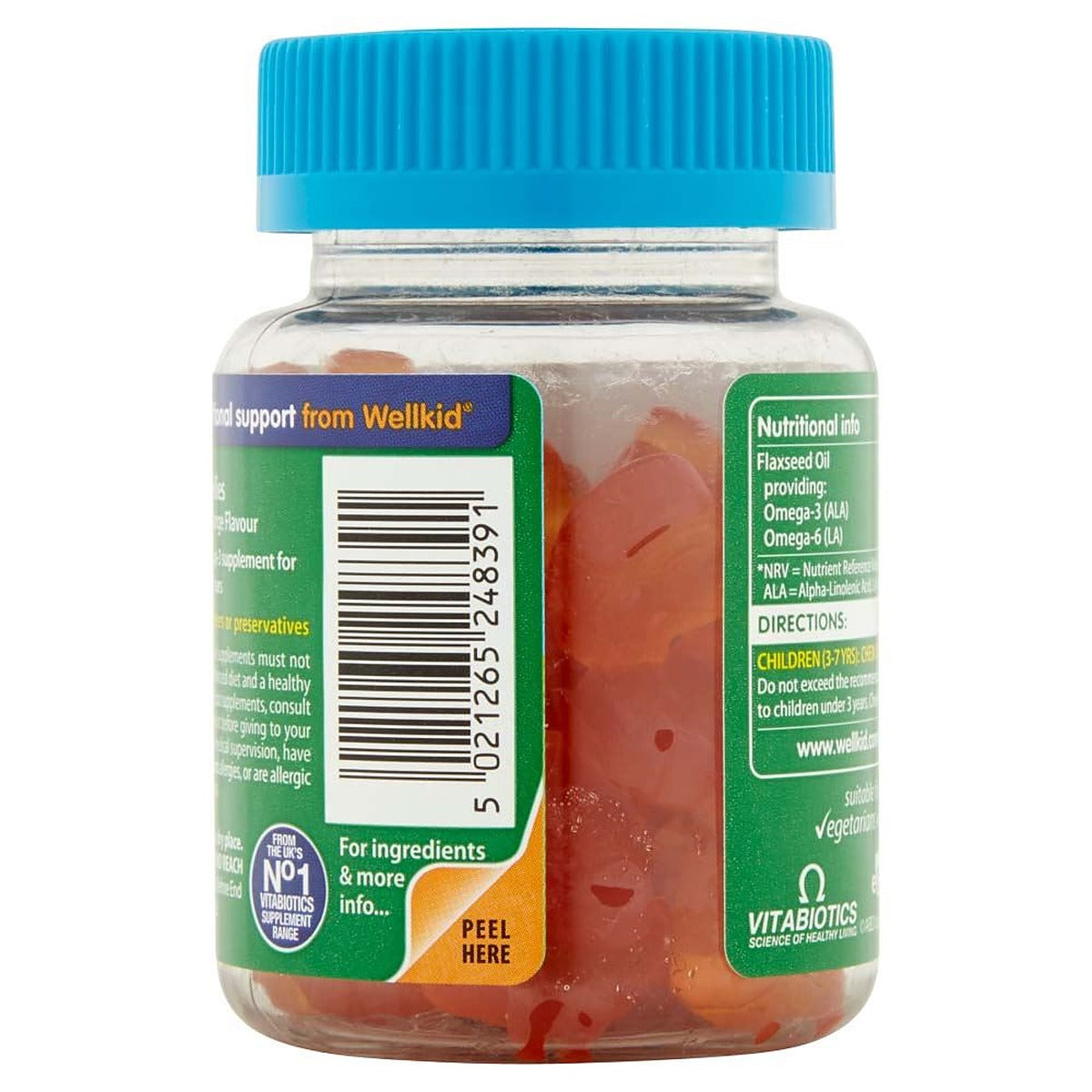 Vitabiotics WellKid Peppa Pig Omega-3 Flaxseed Oil 3-7 Years - 30 Soft Jellies - image 4