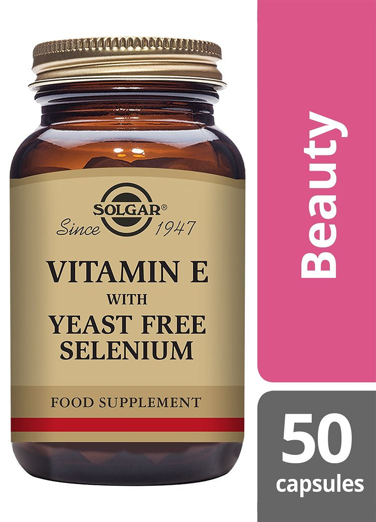 Solgar Vitamin E with Yeast Free Selenium - 50 Vegicaps - image 2