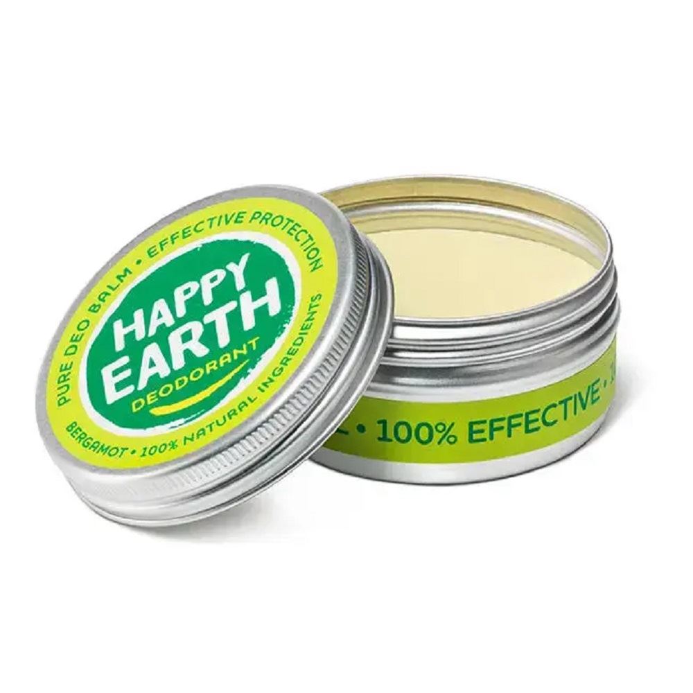 Happy Earth Natural Deodorant Balm Bergamot 45gr - 2 Pack