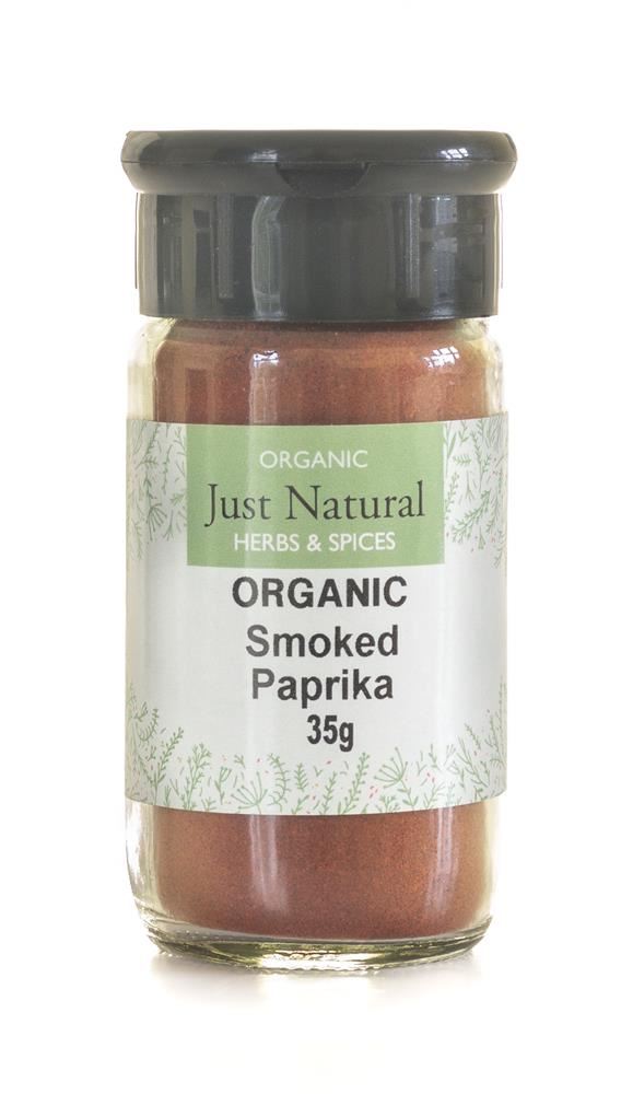 Just Natural Herbs Organic Smoked Paprika (Glass Jar) 60g