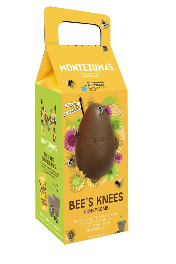 Montezumas Milk Chocolate & Honeycomb Egg and a Sunflower Growing Kit 150g