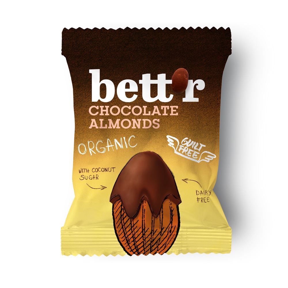 Bettr Choco Coated Almonds 40g - 10 Pack