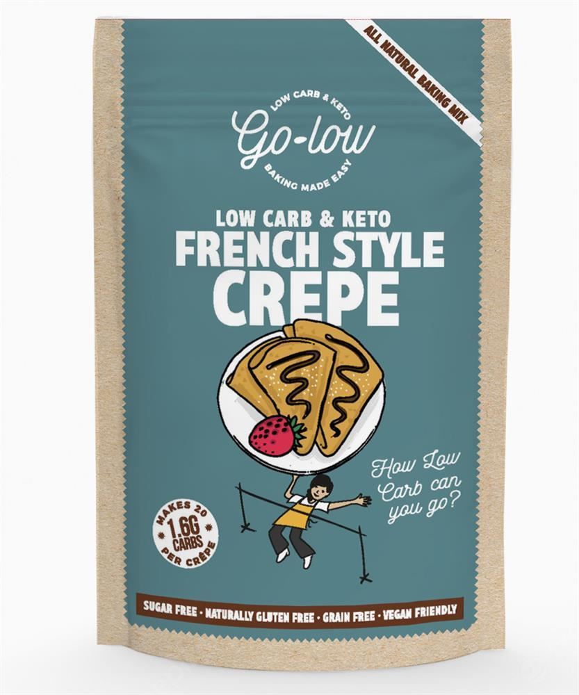 Go Low Baking Keto & Low Carb French Style Crepe Baking Mix 200g - 6 Pack