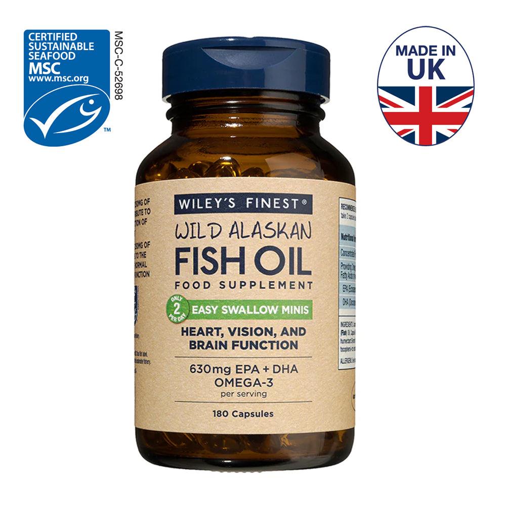 Wiley's Finest UK Easy Swallow Minis 180 Capsules