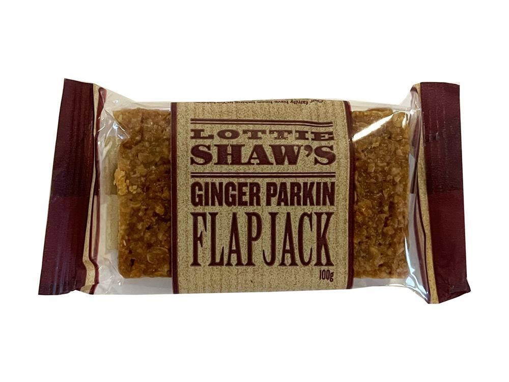 Lottie Shaw's Lottie Shaws Ginger Parkin Flapjack 100g - 24 Pack